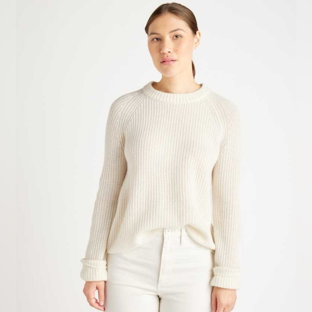 Quince Baby Alpaca Wool Crewneck Sweater